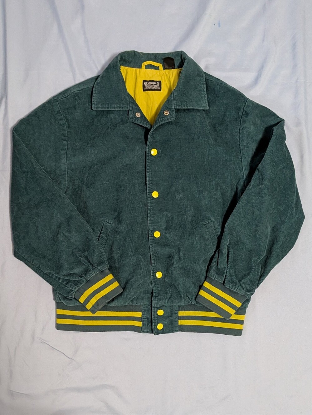 LEVI'S LEVI Men’s SKATE VARSITY JACKET Corduroy Button Up Retro Long Sleeve sz S